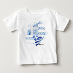 Camiseta De Bebé bandera de Grecia