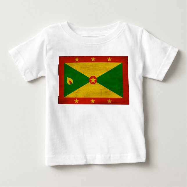 Camiseta De Bebé Bandera de Grenada (Anverso)
