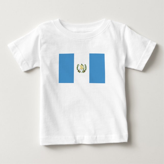 Camiseta De Bebé Bandera de Guatemala (Anverso)
