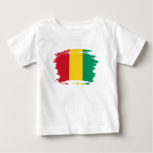 Camiseta De Bebé Bandera de Guinea