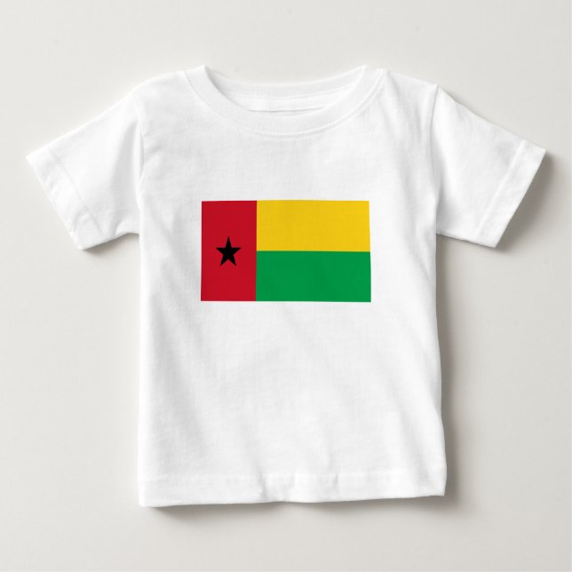 Camiseta De Bebé Bandera de Guinea Bissau (Anverso)