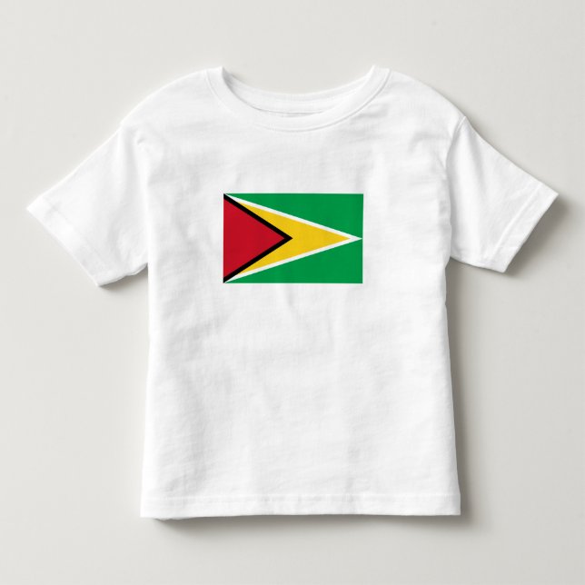 Camiseta De Bebé Bandera de Guyana (Anverso)