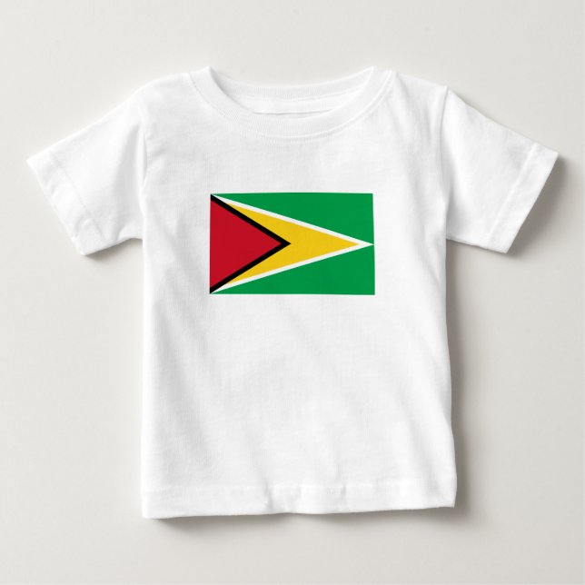 Camiseta De Bebé Bandera de Guyana (Anverso)