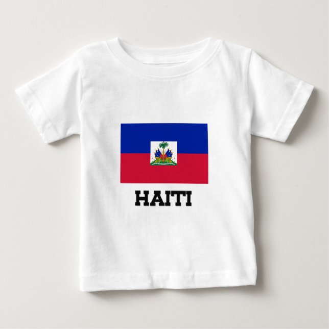 Camiseta De Bebé Bandera de Haití (Anverso)
