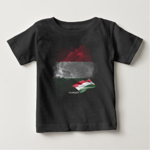 Camiseta De Bebé bandera de Hungría