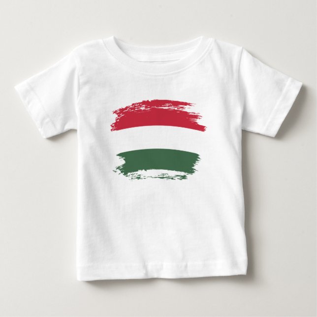 Camiseta De Bebé Bandera de Hungría (Anverso)