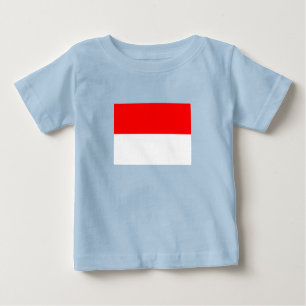 Camiseta De Bebé Bandera de Indonesia