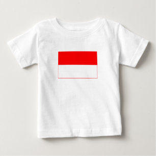 Camiseta De Bebé Bandera de Indonesia