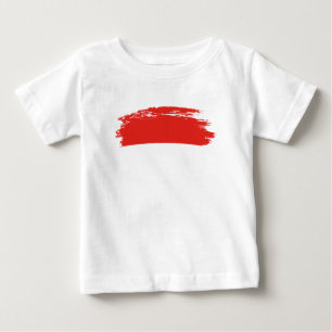 Camiseta De Bebé Bandera de Indonesia