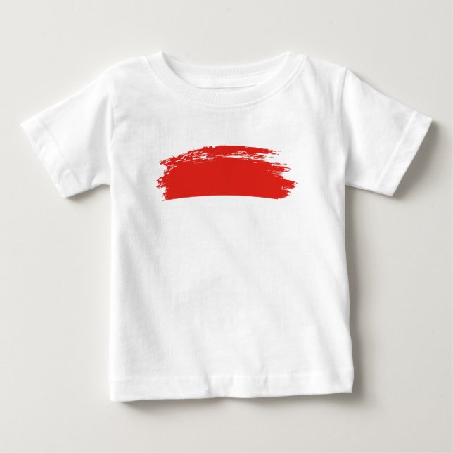 Camiseta De Bebé Bandera de Indonesia (Anverso)