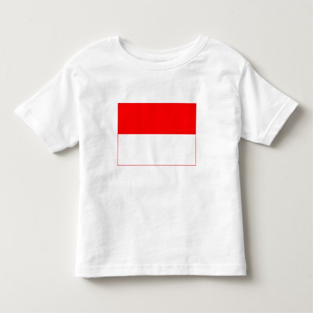 Camiseta De Bebé Bandera de Indonesia (Anverso)