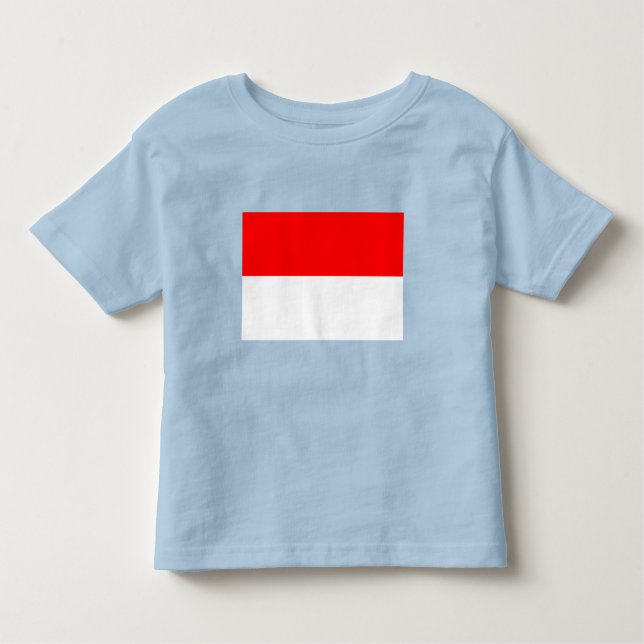 Camiseta De Bebé Bandera de Indonesia (Anverso)