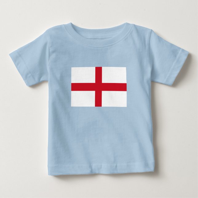 Camiseta De Bebé Bandera de Inglaterra (Anverso)