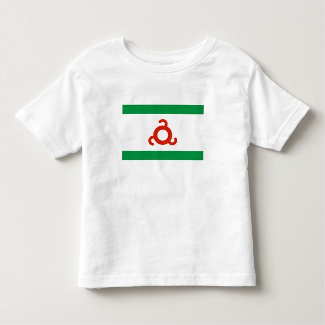 Camiseta De Bebé Bandera de Ingusetia (Anverso)
