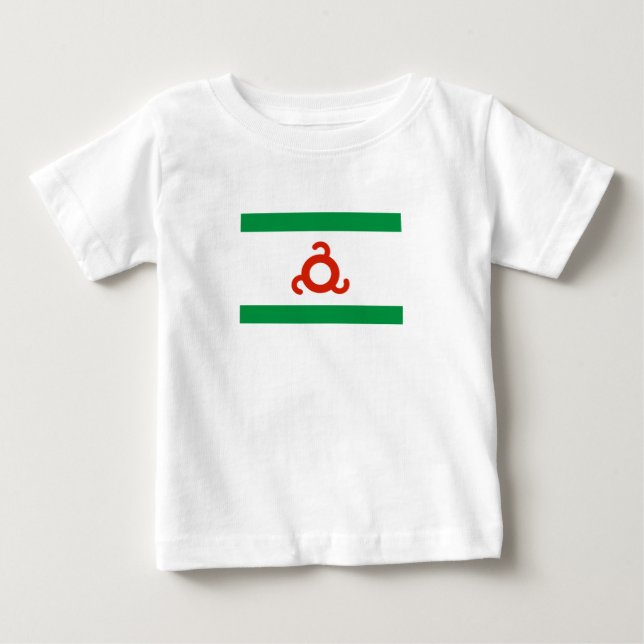 Camiseta De Bebé Bandera de Ingushetia (Anverso)