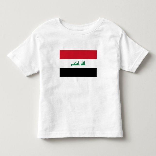 Camiseta De Bebé Bandera de Irak (Anverso)