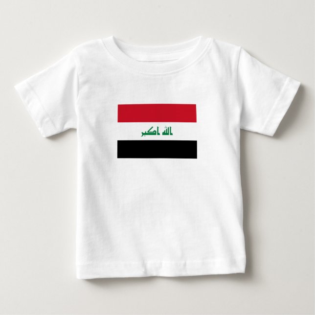 Camiseta De Bebé Bandera de Irak (Anverso)