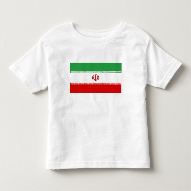 Camiseta De Bebé Bandera de Irán (Anverso)