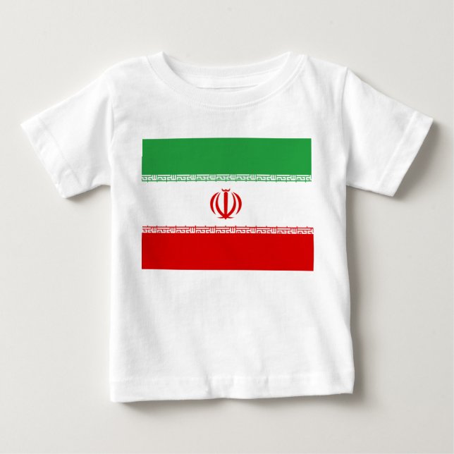 Camiseta De Bebé Bandera de Irán (Anverso)