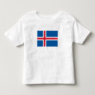 Camiseta De Bebé Bandera de Islandia