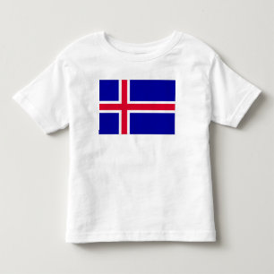 Camiseta De Bebé Bandera de Islandia