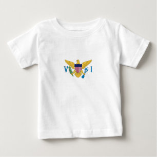 Camiseta De Bebé bandera de Islas Vírgenes de los EE. UU.