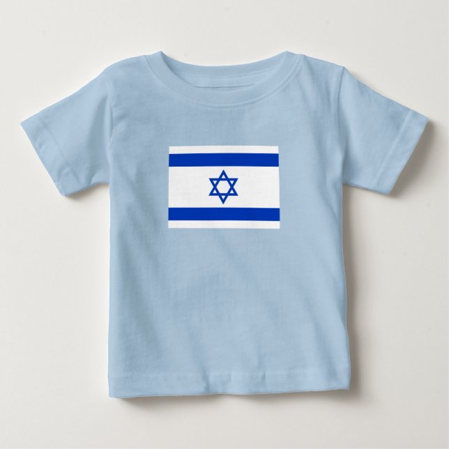 Camiseta De Bebé Bandera de Israel (Anverso)
