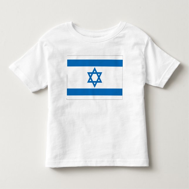 Camiseta De Bebé Bandera de Israel (Anverso)