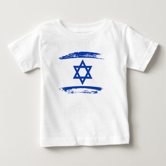 Camiseta De Bebé Bandera de Israel (Anverso)