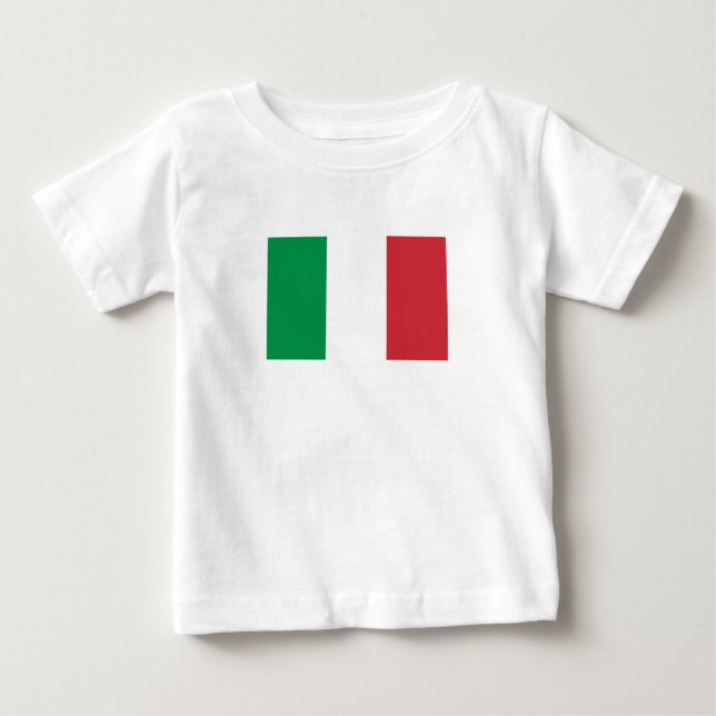 Camiseta De Bebé Bandera de Italia (Anverso)
