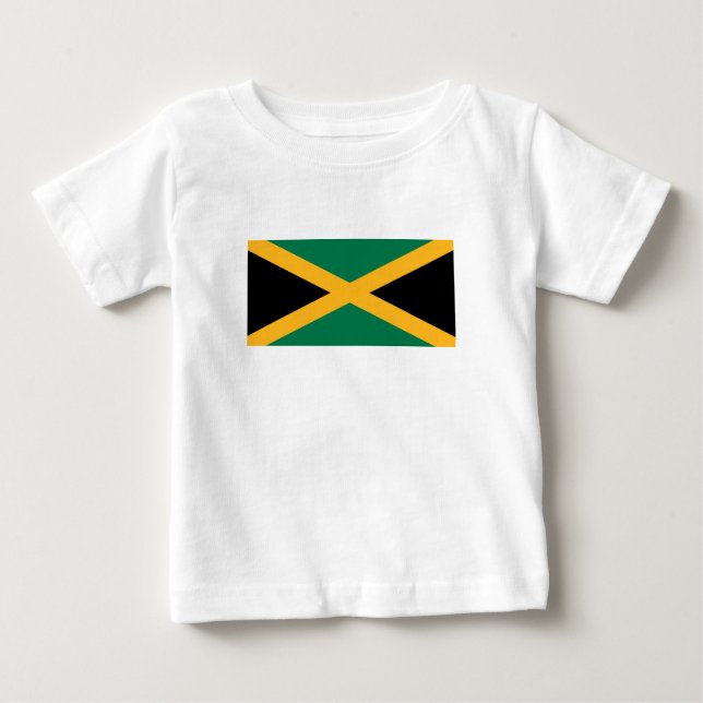 Camiseta De Bebé Bandera de Jamaica (Anverso)