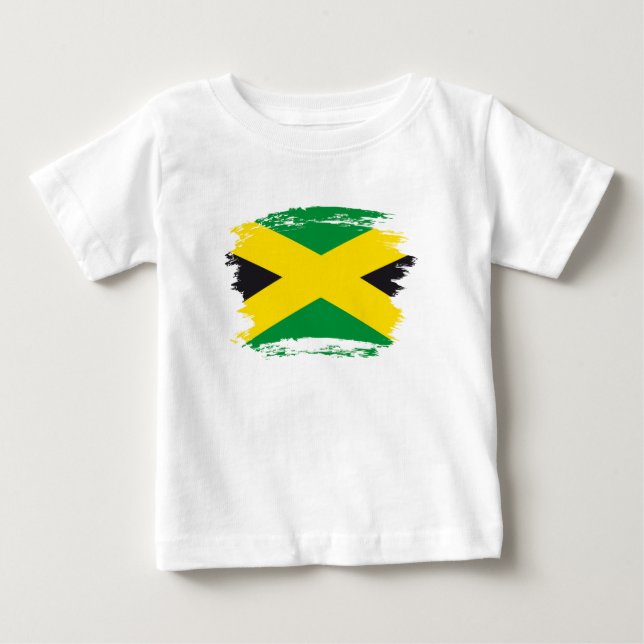 Camiseta De Bebé Bandera de Jamaica (Anverso)