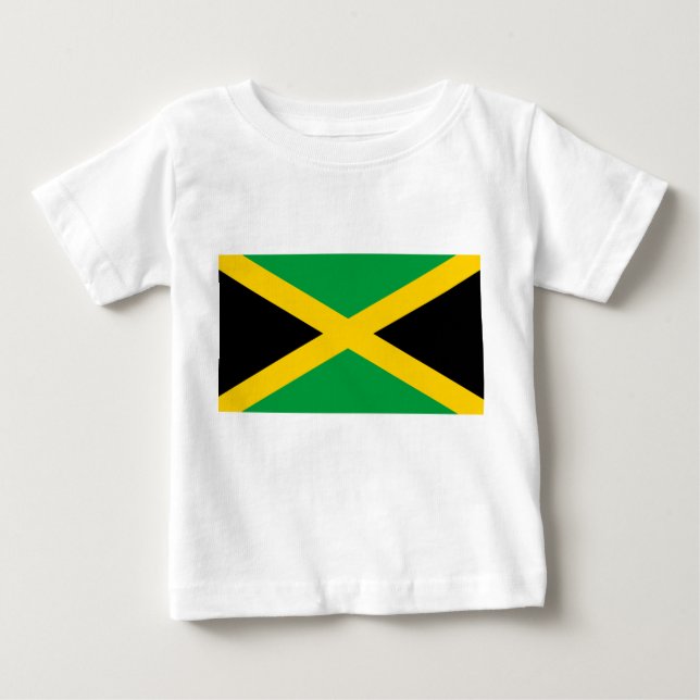 Camiseta De Bebé Bandera de Jamaica (Anverso)