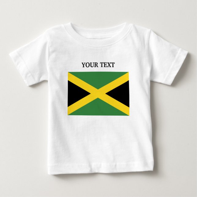 Camiseta De Bebé Bandera de Jamaica (Anverso)