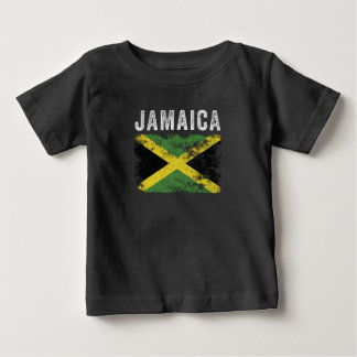 Camiseta De Bebé Bandera de Jamaica angustiada - Bandera jamaiquina
