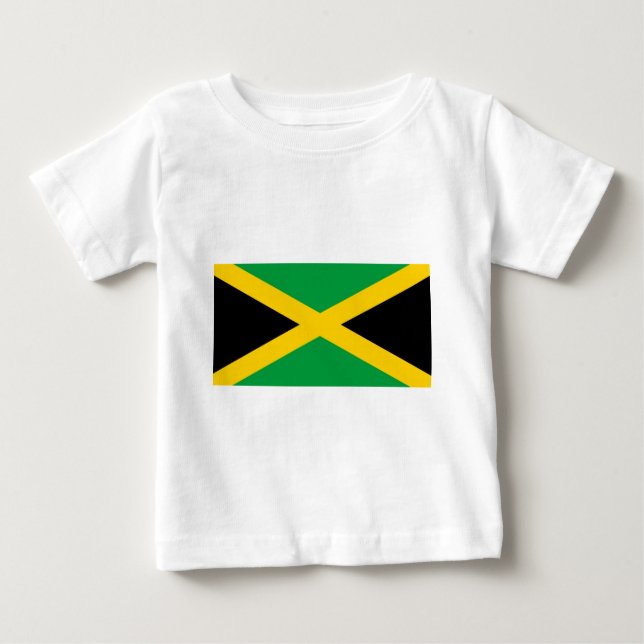 Camiseta De Bebé Bandera de Jamaica - Bandera jamaiquina (Anverso)