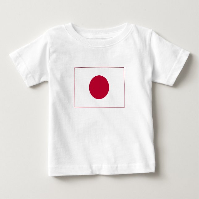 Camiseta De Bebé Bandera de Japón (Anverso)