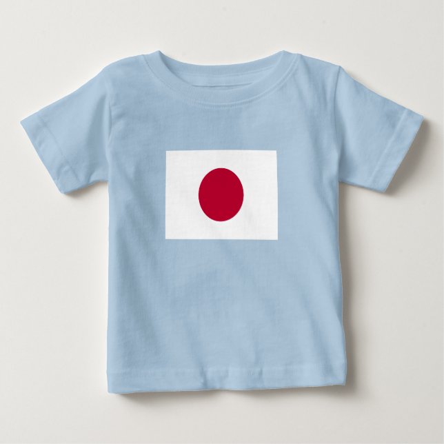 Camiseta De Bebé Bandera de Japón (Anverso)