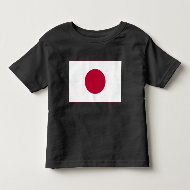 Camiseta De Bebé Bandera de Japón: Hinomaru, Nisshōki, Sol rojo en  (Anverso)
