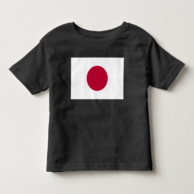 Camiseta De Bebé Bandera de Japón: Hinomaru, Nisshōki, Sol rojo en  (Anverso)