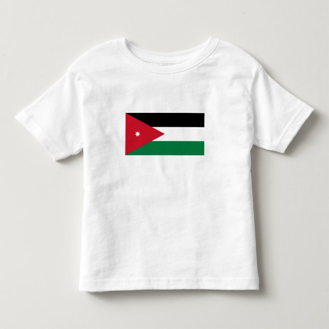 Camiseta De Bebé Bandera de Jordania (Anverso)