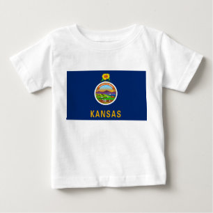 Camiseta De Bebé Bandera de Kansas