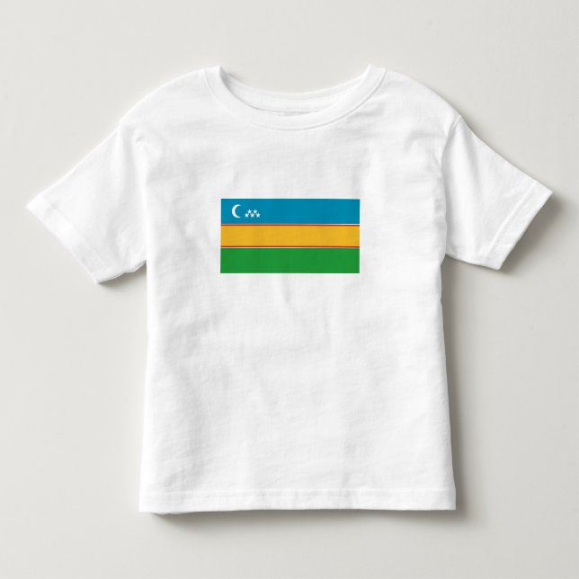 Camiseta De Bebé Bandera de Karakalpakstan (Anverso)