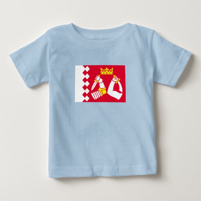 Camiseta De Bebé Bandera de Karelia del Norte (Anverso)