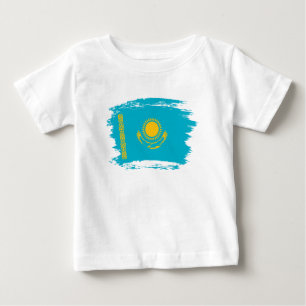 Camiseta De Bebé Bandera de Kazajistán