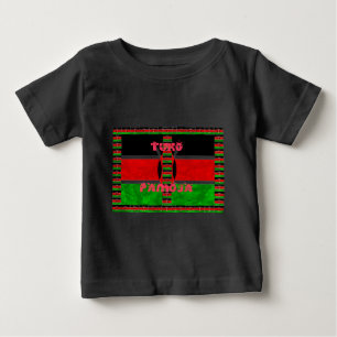 Camiseta De Bebé Bandera de Kenia: Tuko Pamoja - Diseño de arte de 