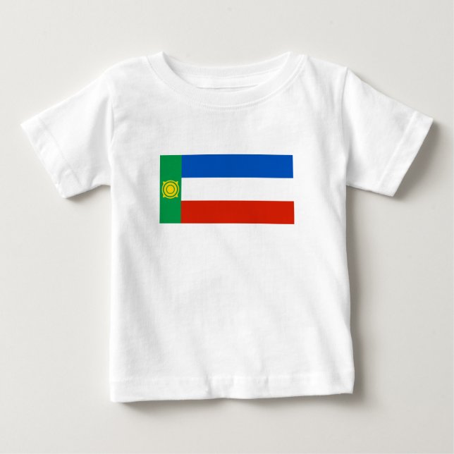 Camiseta De Bebé Bandera de Khakasia (Anverso)