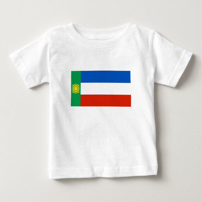 Camiseta De Bebé Bandera de Khakassia (Anverso)