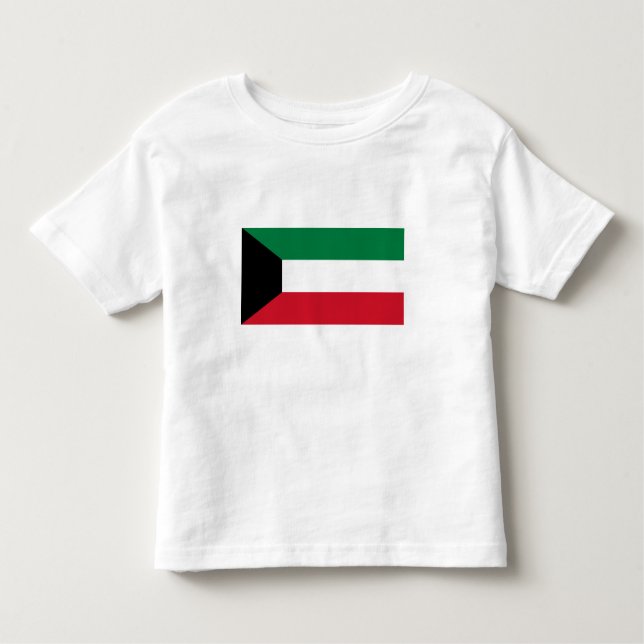 Camiseta De Bebé Bandera de Kuwait (Anverso)