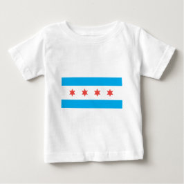Camiseta De Bebé Bandera de la ciudad de Chicago